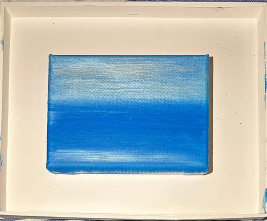 A Morning in Nice - Original oil painting on linen - 18x12 cm