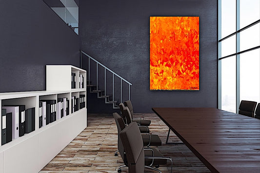 Sold Out - The Fire - Original oil painting on canvas