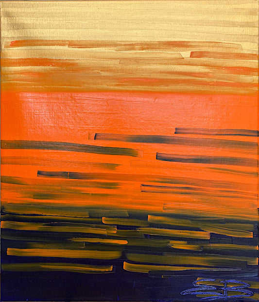 After Meditation - Original oil painting on linen
