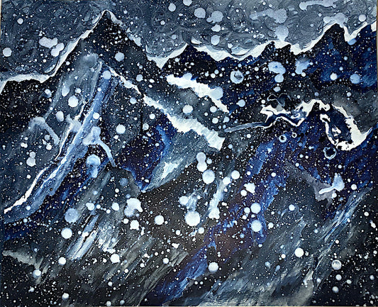 Mount Everest - Original watercolor painting