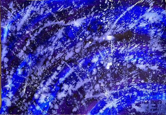 Space - Freely interpreted in watercolors