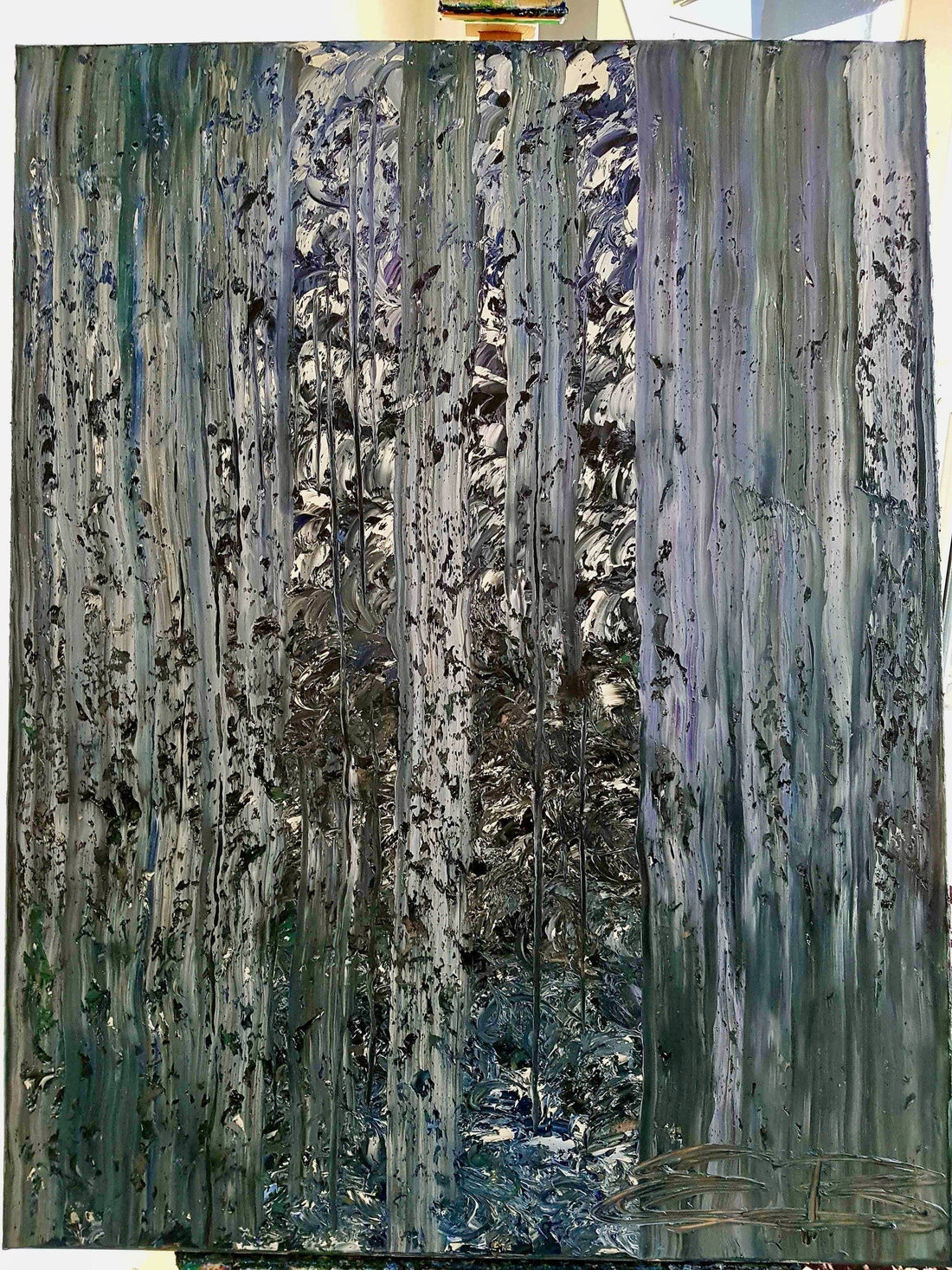 The Forest – original oil painting by Swedish artist Ewa Borin